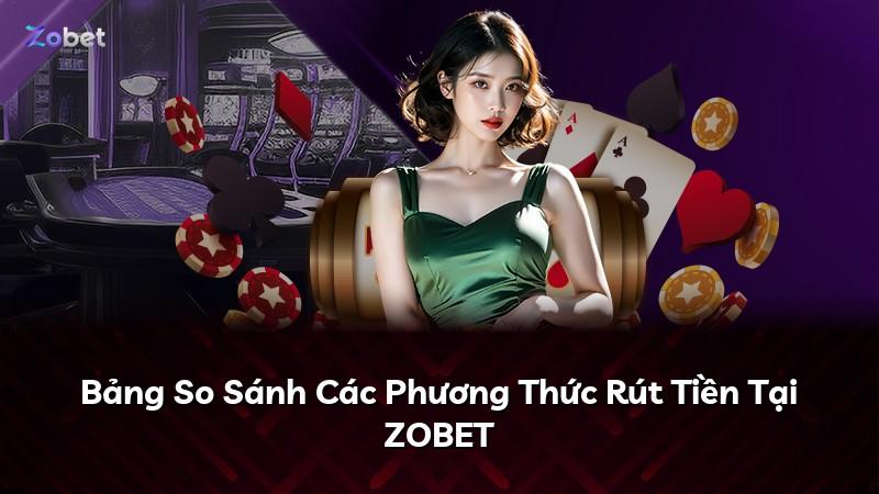 Bảng So Sánh Các Phương Thức Rút Tiền Tại ZOBET